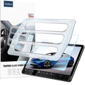 Corefyco Tempered Glass Screen Protector for Tesla Model 3/Y